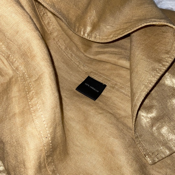 LAFAYETTE 148 NEW YORK SMALL gold blazer suit jacket - Picture 4 of 9